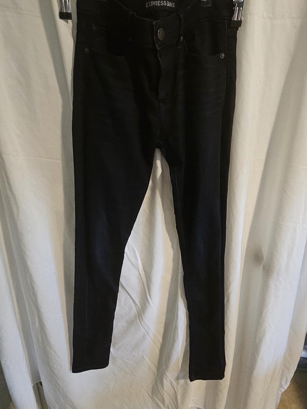 Express Black Skinny Jeans - High Rise Stretch